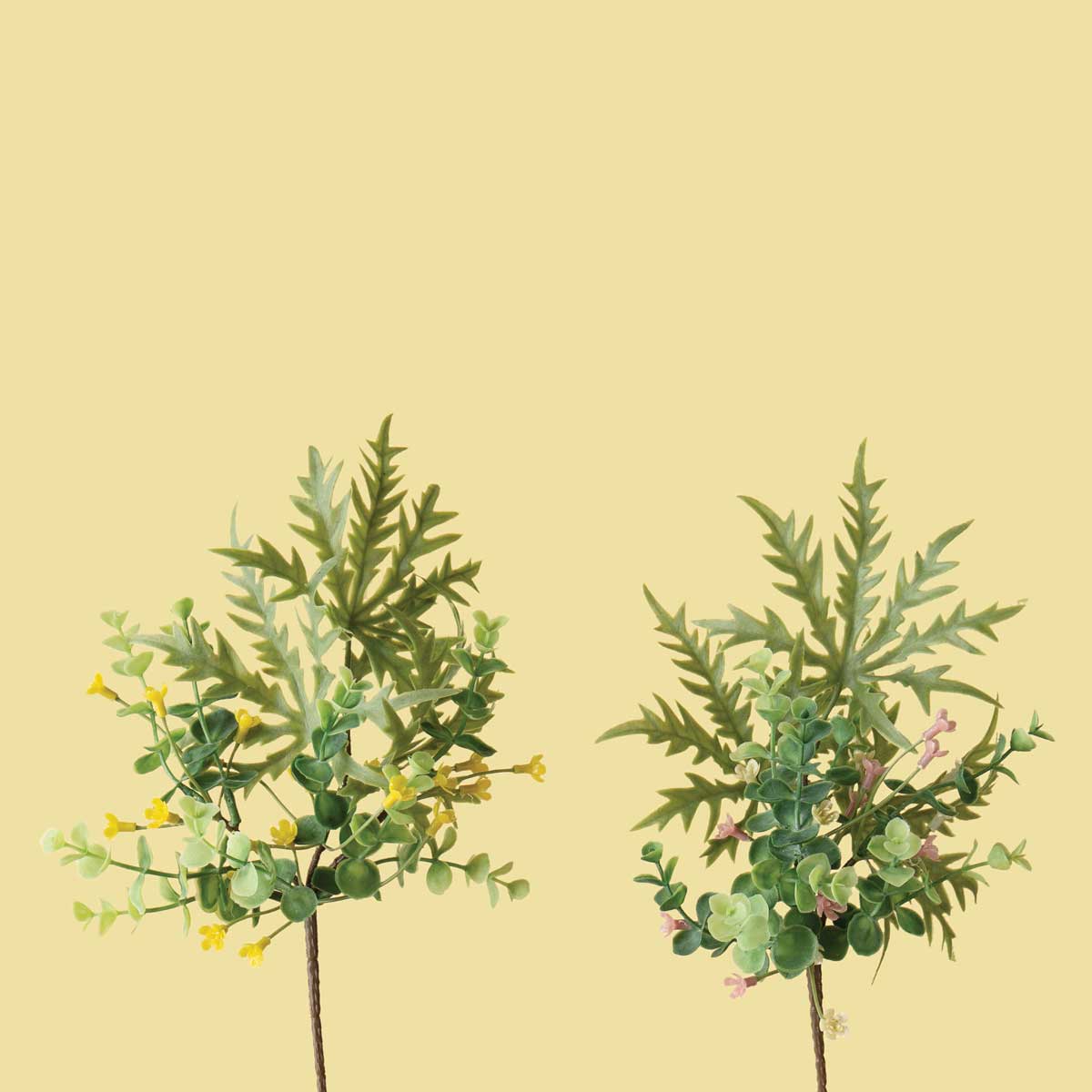 b50 PIK FOLIAGE/FLORAL YELLOW 7IN X 13IN - Click Image to Close
